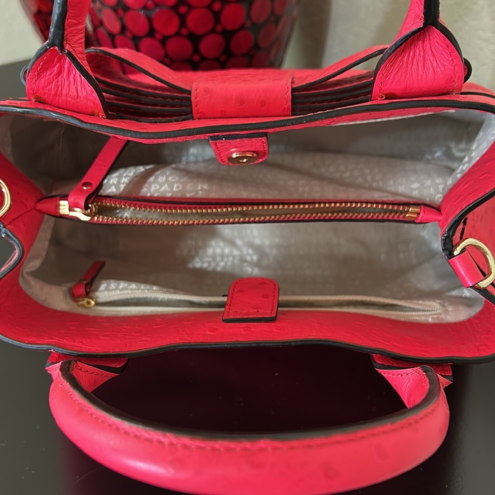Kate Spade New York Provence Charm City Ostrich-Embossed Satchel – Hot Pink - Picture 8 of 17